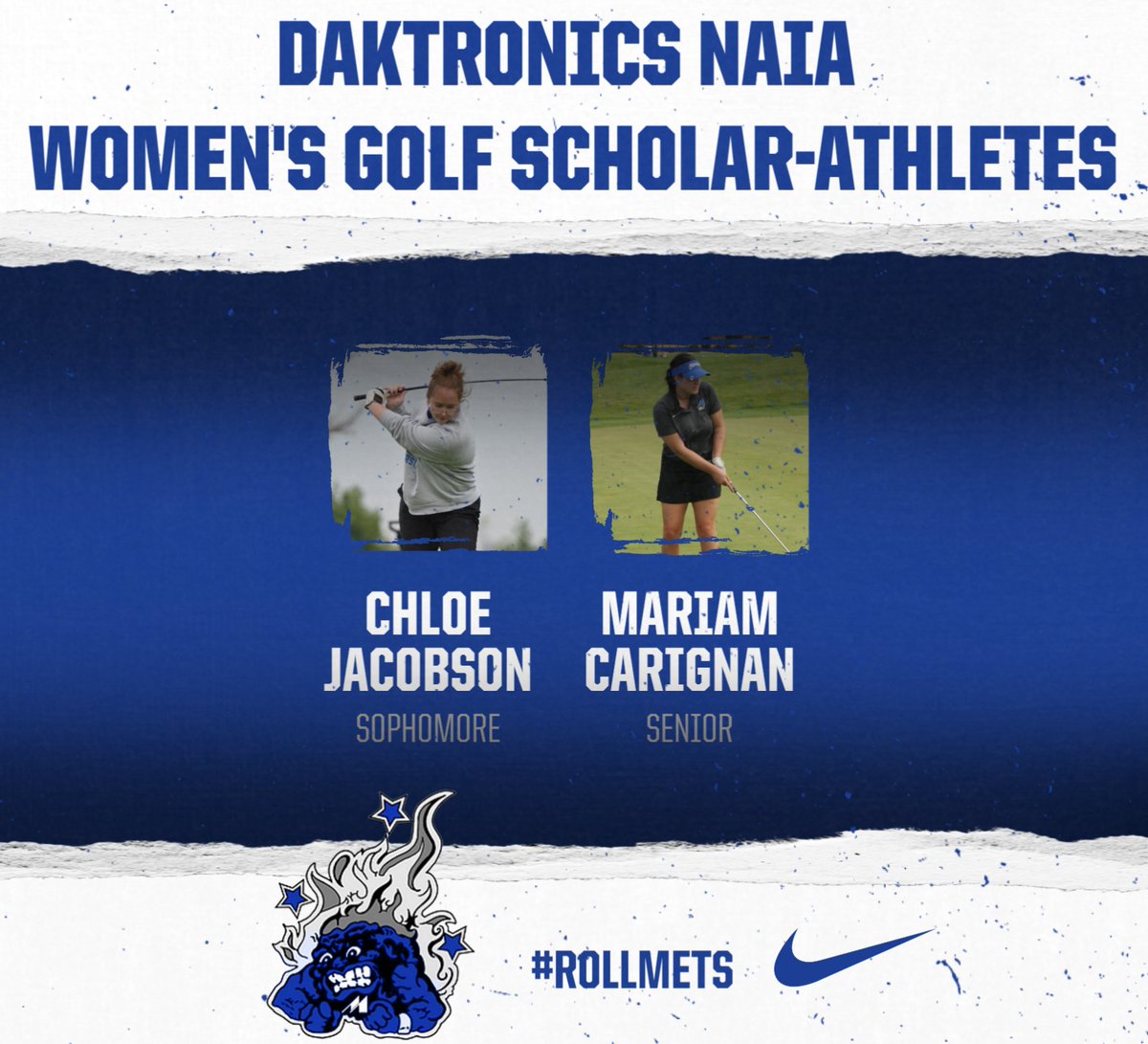 ⛳️| Congratulations to Chloe & Mariam for being named to the NAIA WGolf Scholar-Athlete List!
