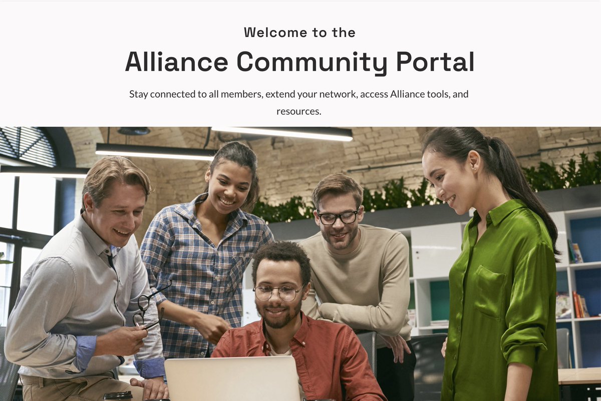 The Alliance is excited to introduce our New Community Portal powered by @hivebrite! Serving as a hub, the portal allows seamless access to Members-only resources and tools.

Become a Member to enjoy the benefits of the Community Portal: bit.ly/32PhM3p

#csaiot