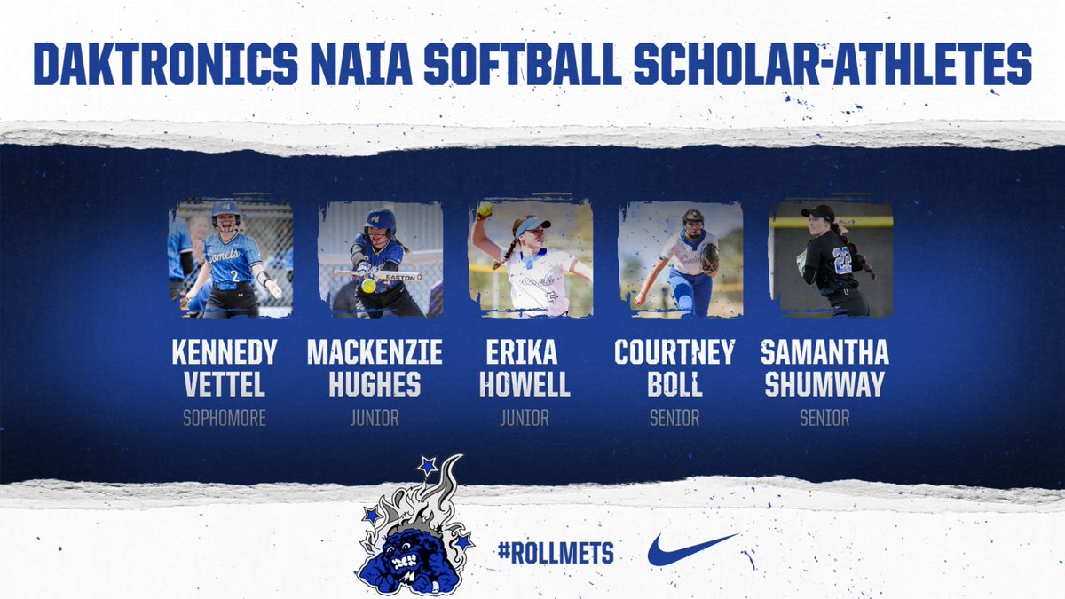 🥎| Congratulations to Kennedy, Mackenzie, Erika, Courtney & Sam for being named to the NAIA Softball Scholar-Athlete List!