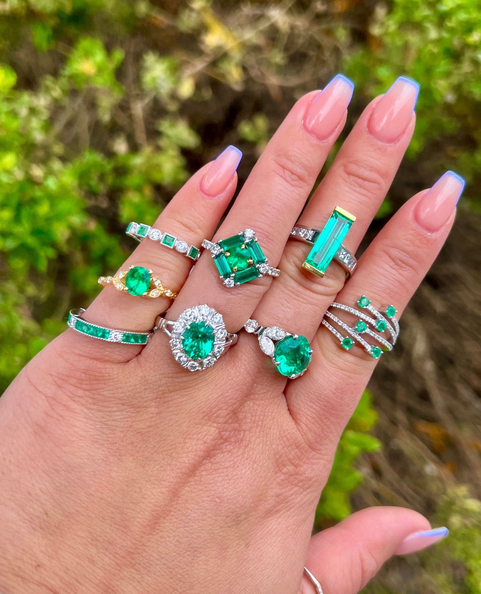 There's still a week left of May! Which emerald ring is your fav? 

#maybirthstone #birthstonering #emeraldring #emeralds #fashionrings #stackables