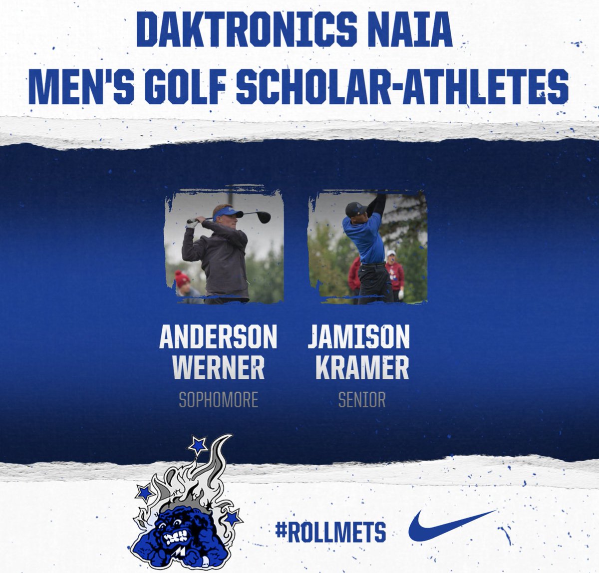 ⛳️| Congratulations to Andy & Jamison for being named to the NAIA MGolf Scholar-Athlete List!