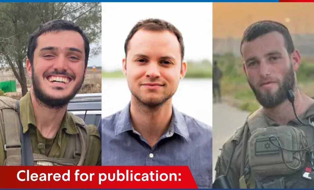 Allowed for publication: Master Sergeant Gideon Chay DeRowe, 33 from Tel Aviv, Cpt. Israel Yudkin, 22 from Kfar Habad, and Staff Sergeant Eliyahau Haim Emsallem, 21 from Raanana, fell while defending their country in the Gaza .💔🕯💔🕯💔🕯