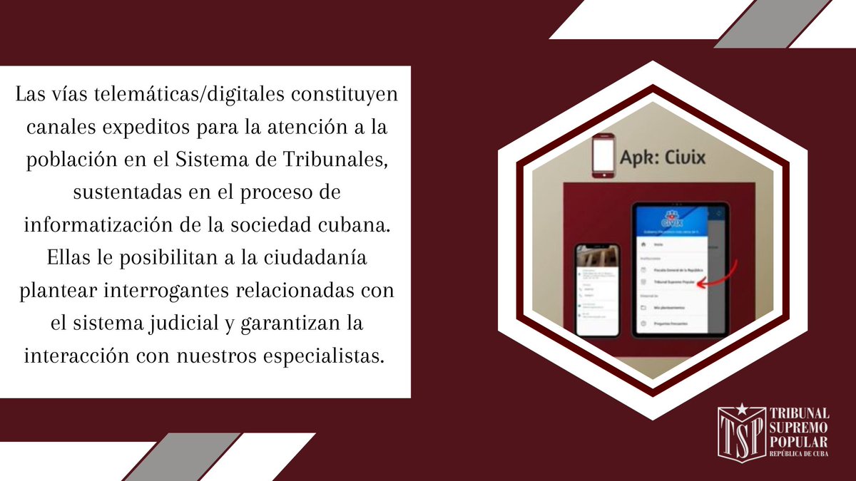 La #TransformaciónDigital en el sistema de tribunales granmenses facilita el cumplimiento de los principios de la justicia abierta como nuevo paradigma de los sistemas judiciales modernos: accesibilidad, transparencia, datos abiertos, participación ciudadana y control popular.