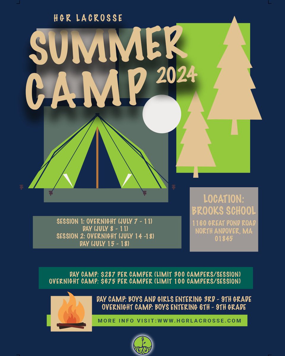 The warmer weather means summer is fast approaching and so is our HGR Lacrosse Summer Camp! Session 1 Overnight and Day Camps have few spots for campers remaining! Register now to save your spot!
hgrlacrosse.leagueapps.com/.../4111864-hg…...