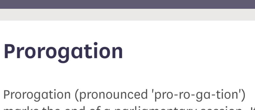 I came across this unhelpful pronunciation guide on the Parliament website (while trying to understand the gap between prorogation and dissolution). parliament.uk/about/how/occa…