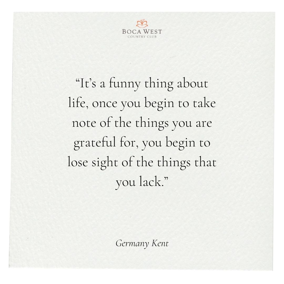 BocaWestCC's tweet photo. Grateful for every moment.❤️✨ #thankfulthursday #gratitude #bocawest #bwcc #bocawestcountryclub https://t.co/uY7qf2rplI