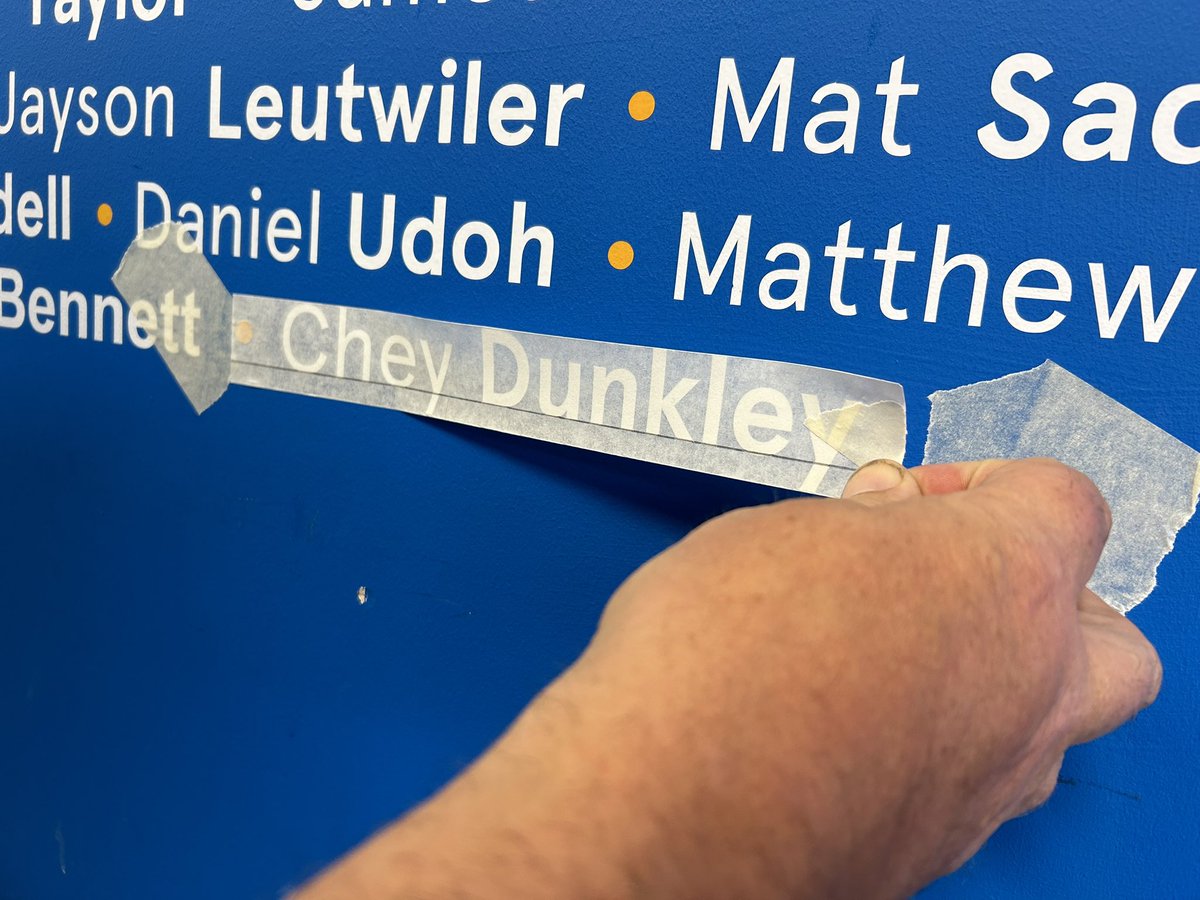 Cyclone_Signs's tweet image. Congratulations to @Dunks_92 for your 100th game with @shrewsburytown! It was great to be able to put your name up on the 100 wall!

#cyclonesigns #football #shrewsburytown #STFC #cheydunkley #100games #vinyllettering #vinylgraphics #wallgraphics #shropshire #shrewsbury