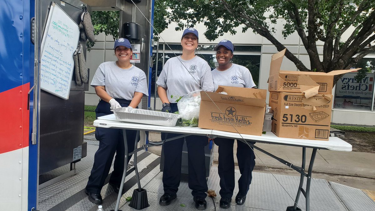 Happening now at 5300 W. Sam Houston Parkway until 1:30pm, Hope City Church and Mercy Chefs,  with the help of  volunteers and Basic Cadet class B1-2024, are distributing meals to residents impacted by the storm. Distributing later today also at 4:30pm.  Feels great to give back!