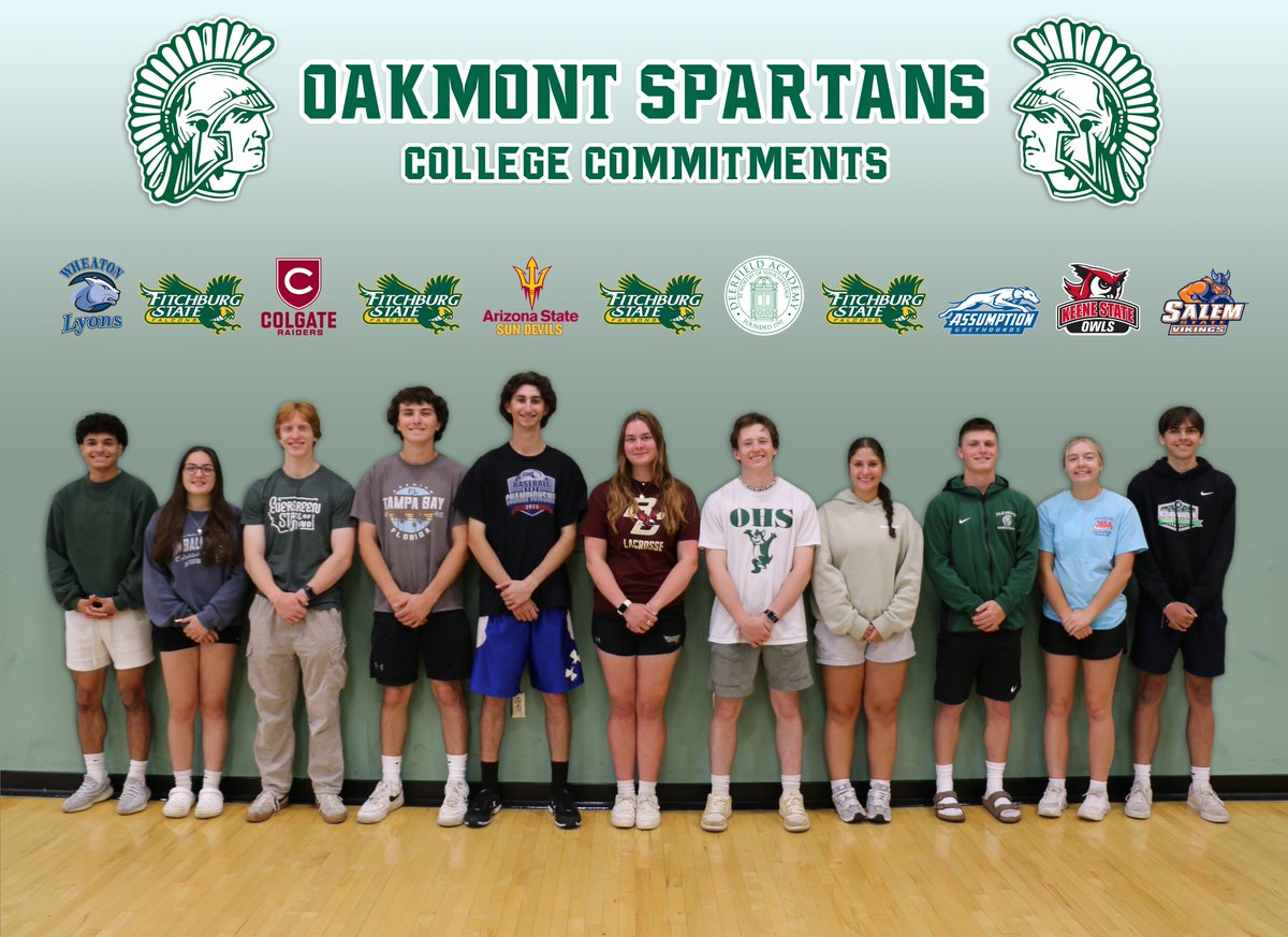 We can't say enough about this special senior class and we are grateful for each and every senior's contribution to our athletic program.  We wish these 11 student athletes the very best as they continue their academic and athletic careers at the next level.  Go Spartans!