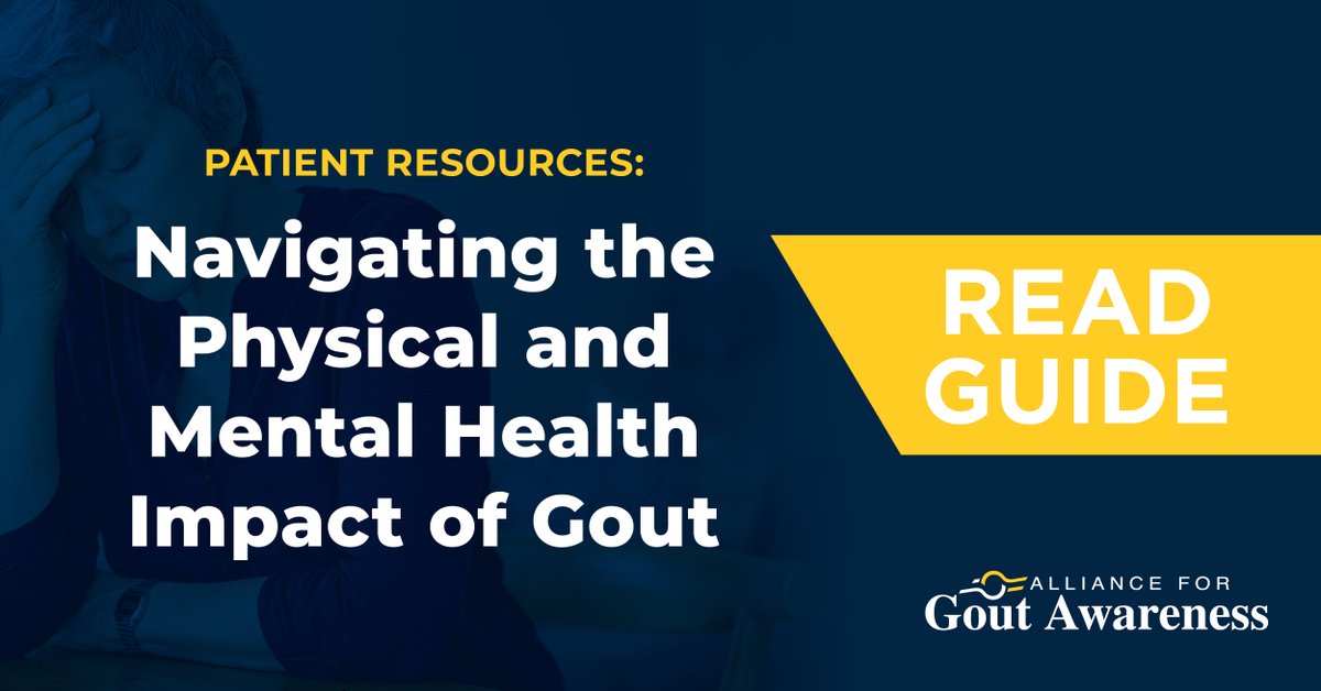 Gout takes a toll on patients — both physically and mentally. This #GoutAwarenessDay, explore the physical and mental health aspects of the condition in this resource guide with materials from @GoutAlliance and its partner organizations: bit.ly/3QKLXOW