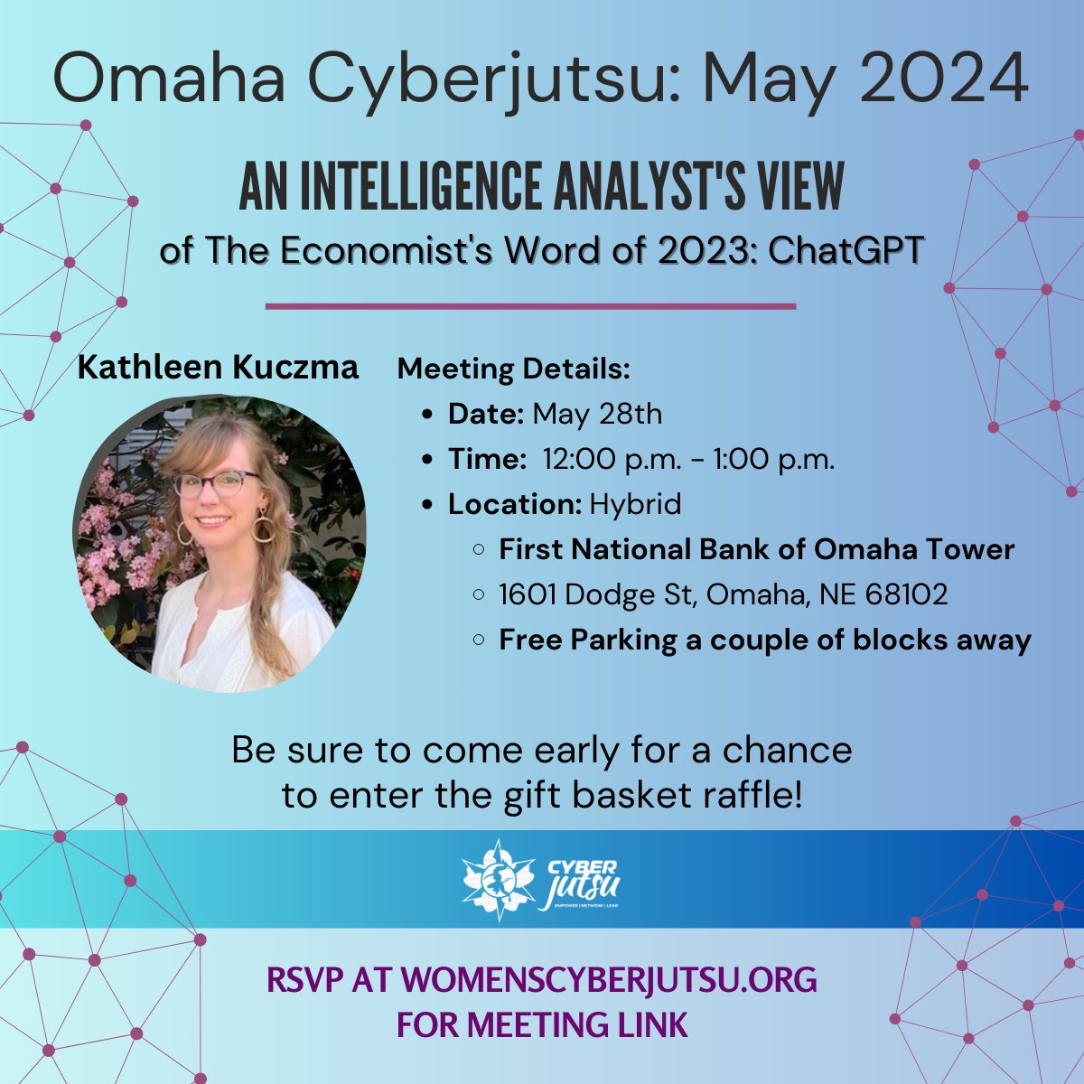 Join WSC's Omaha Chapter for: 'An Intelligence Analyst's View of The Economist's Word of 2023: ChatGPT' on Tuesday, May 28 at 12:00 PM CT! Together, let's explore #AI in 2024. 🤖💻 Register now for an engaging discussion with Kathleen Kuczma. womenscyberjutsu.org/events/EventDe…