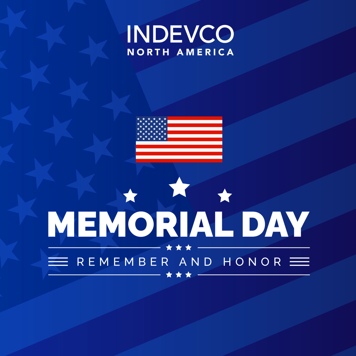 Indevcona's tweet photo. Today, we pause to honor and remember the brave men and women who made the ultimate sacrifice for our freedom. Your service and dedication will never be forgotten. 🇺🇸 Happy Memorial Day from INDEVCO! 🇺🇸 #MemorialDay #HonorAndRemember #GratefulNation #ThankYouForYourService https://t.co/Ub2rLKOX8V