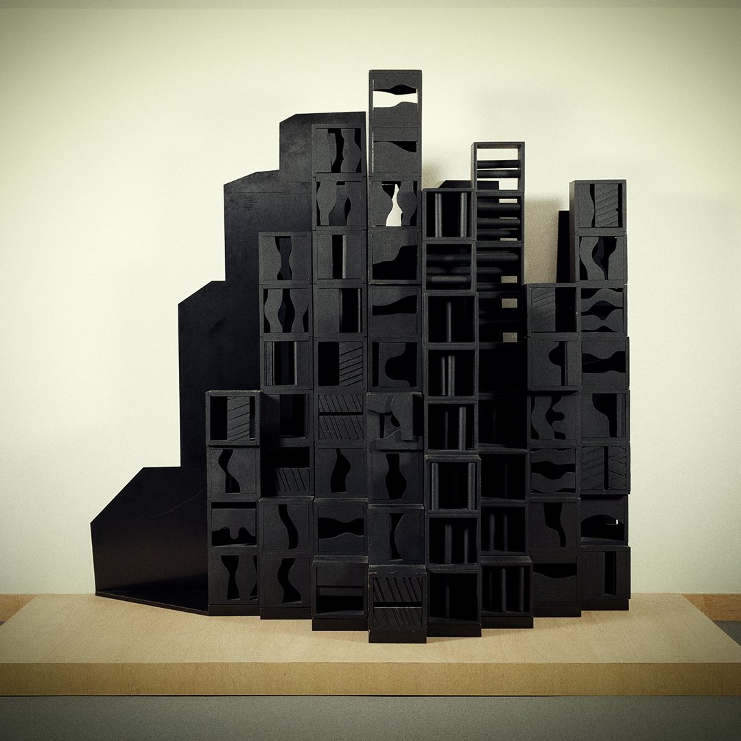 We're celebrating #worldgothday by turning our raven-lined eyes to a work that’s painted dark as our sorrowful souls. “Shadow Chord” by Louise Nevelson, practically screams “it’s not a phase, mom!” as it leaps out an SUV to join its friends for a smoke in the girl’s bathroom.