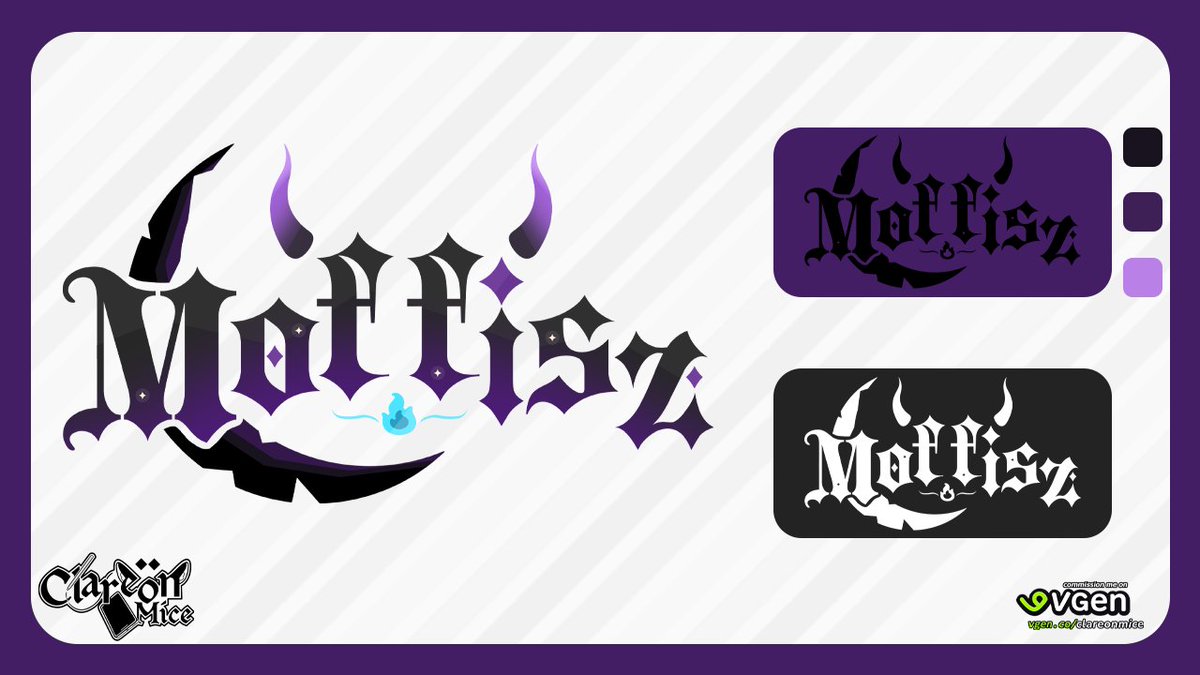 portfolio update ~
logo commission for @/Moffisz

#VgenComms
