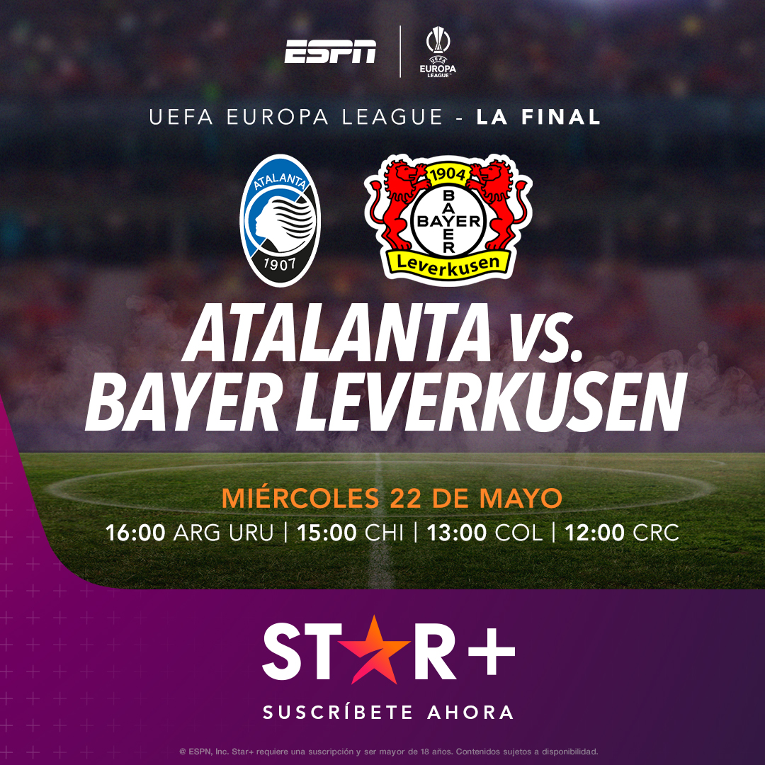 Mirá en vivo la final UEFA Europa League en Star+. ⚽🙌 Disfrutá el mejor entretenimiento de Disney+ y Star+ por $520 por mes adicionales a tu plan de Internet Hogar de Antel, por el tiempo que quieras. +info en 👉🔗 antel.com.uy/starplus