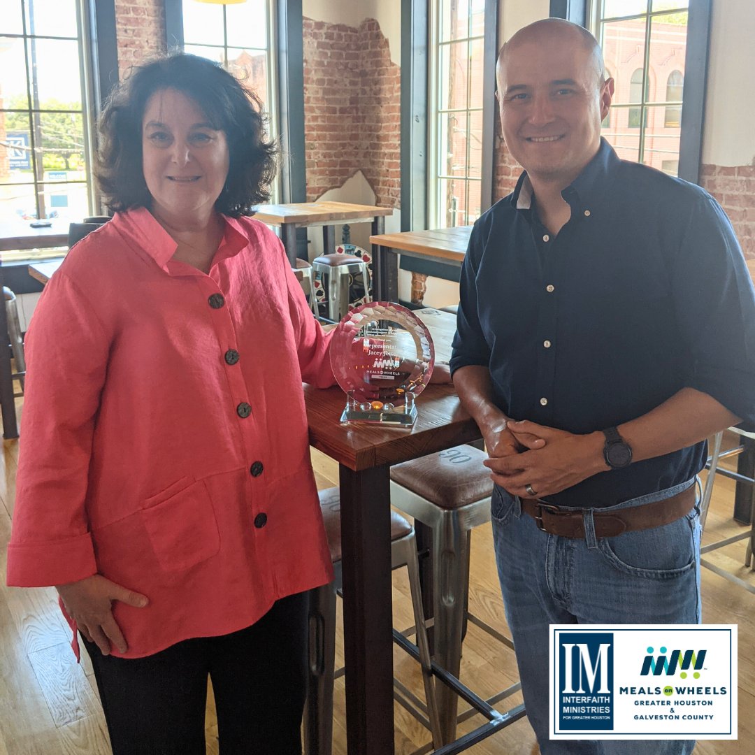 @InterfaithMin’s #MealsOnWheels and #MealsOnWheelsTexas are proud to recognize State Representative @JaceyJetton as a Meals on Wheels Champion for his hard work during the 2023 legislative session to our support efforts to provide nutritious meals to homebound seniors.