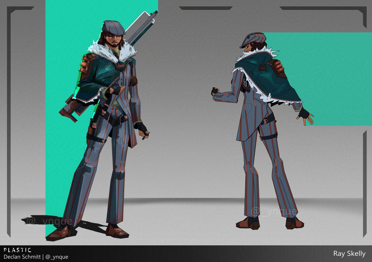 _ynque's tweet image. The fully assembled project for my gangster character Ray Skelly :D