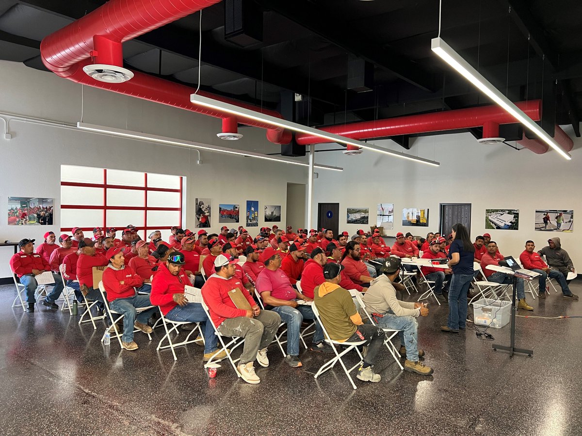 MadsenRoofing's tweet image. At Madsen, safety isn’t just a priority—it’s our culture. 🛡️🔧 

We are proud to host our Annual Safety Meeting, reaffirming our dedication to a safe and secure workplace. Every step forward is a step safer. 

#SafetyFirst #WorkplaceSafety #TeamCommitment #madsenroofing