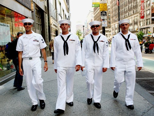 TheOUTFront's tweet photo. Thank you to all the ships that came and have flooded our streets with seamen! 
#FleetWeek #NYCfleetweek https://t.co/A03dCWjd9O