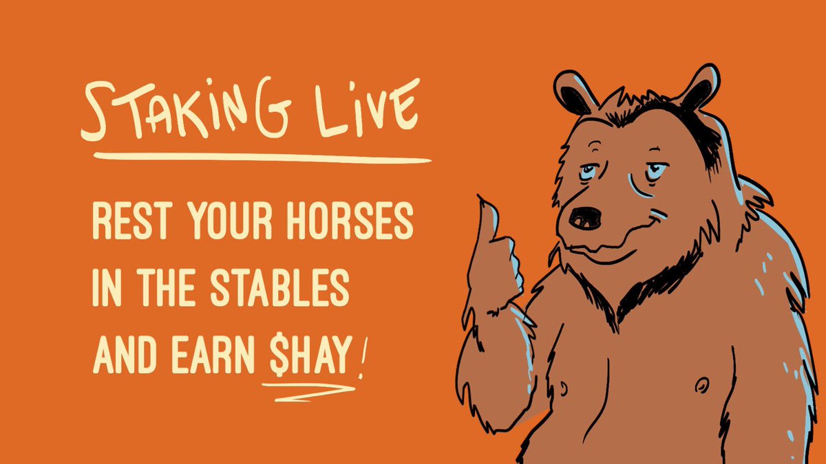You can lead a horse to the stables but you can’t teach it to stake

berahorses.xyz/stables