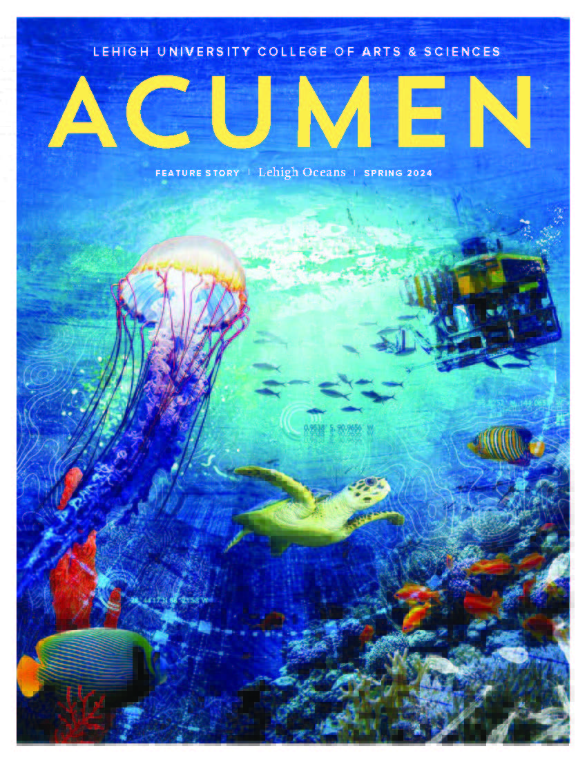 Acumen 2024 makes a splash! Our magazine highlights the incredible interdisciplinary research and creative work among faculty and students. The featured story explores one of the world’s most complex and largely unexplored biome—the ocean. flippingbook.lehigh.edu/ACUMEN_Spring_…