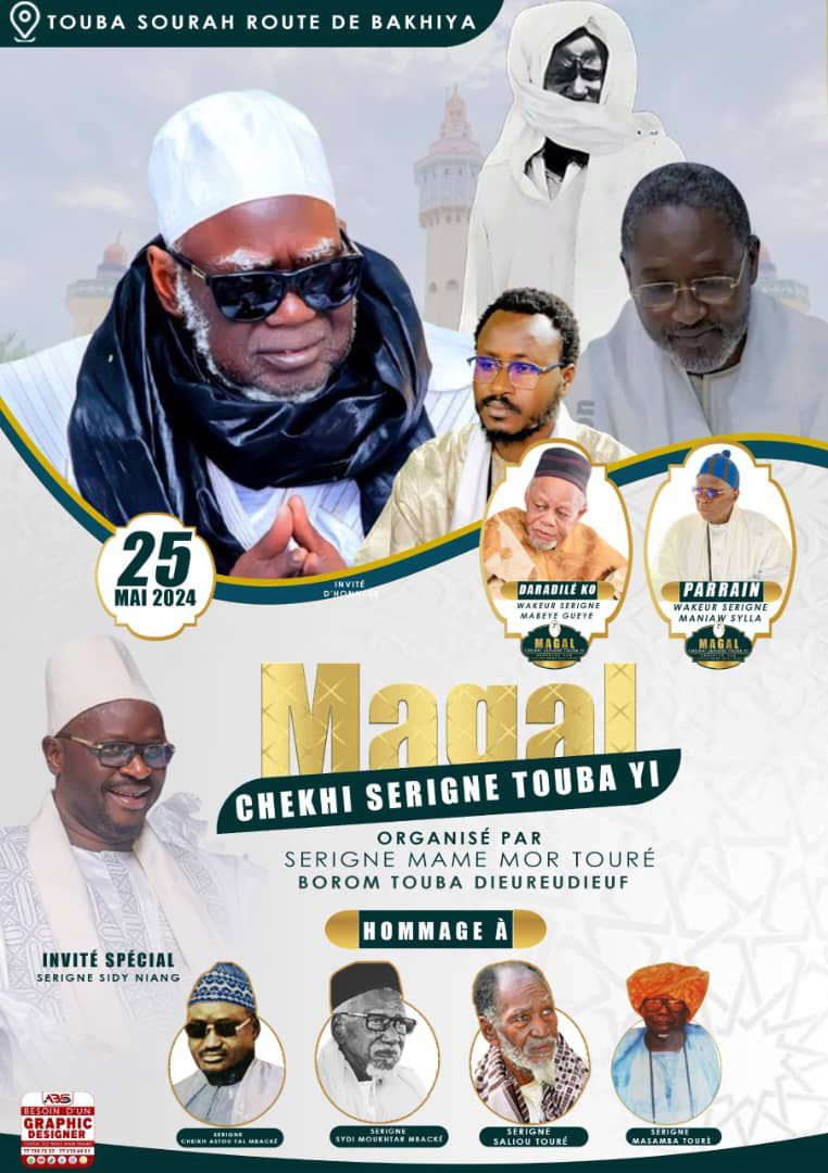 Magal Cheikhi Serigne Touba yi le 25 Mai 2024 à Touba