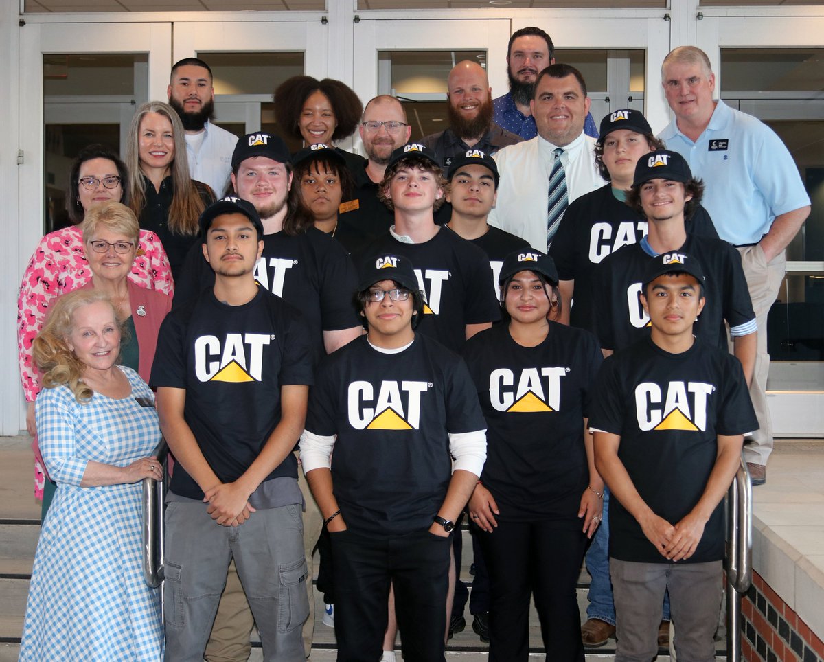 The Caterpillar Youth Welding Apprenticeship Induction & Graduation Ceremony was held May 21 at the Dennis A. Wicker Civic & Conference Center in Sanford, N.C. The program is a partnership among @CaterpillarInc, @iamcccc, @leecoschoolsnc, and @NCCommColleges.