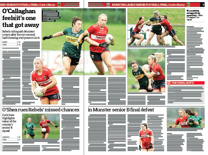Not the results that @CorkLGFA wanted, but there are positives to take from the @MunsterLGFA senior football finals. Check out @germccarthy74's coverage in Thursday's @SouthernStarIRL. 📱 Digital: subscribe.southernstar.ie/plans