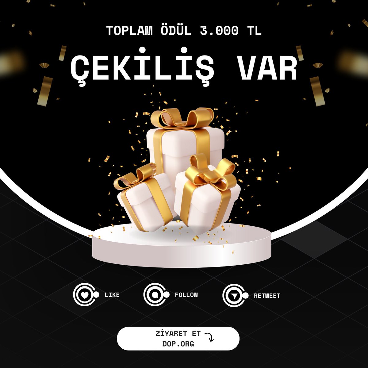 dop_tr's tweet photo. Wen Mainnet ❓Yarın ✅

Yarın #DOP mainnet süreci başlayacak, ve protokolümüz kullanıma sunulacak. Bunu kutlamak için çekiliş yapıyoruz.🎊

💰 Toplam Ödül: 3000TL (3 kazanan)

1️⃣ Takip Et: @dop_tr
2️⃣ Like &amp; RT

👀 İlk mainnet airdrop programı için 230.000.000 $DOP token ayrıldı. https://t.co/Tf6GeB0vej