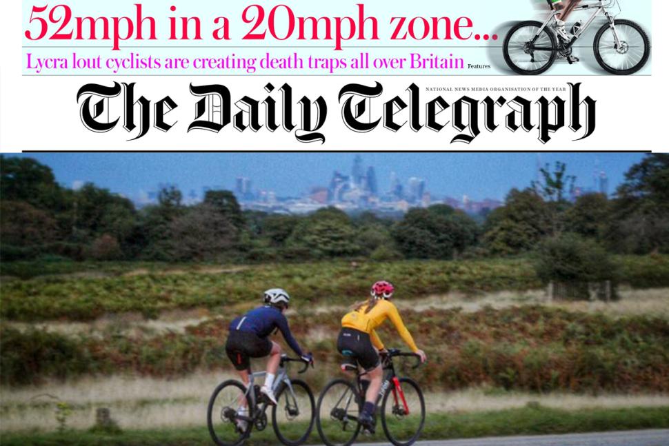 Telegraph admits publishing 'erroneous' Strava data — corrects story claiming 'death trap' cyclists are hitting '52mph' while chasing London segments road.cc/308483