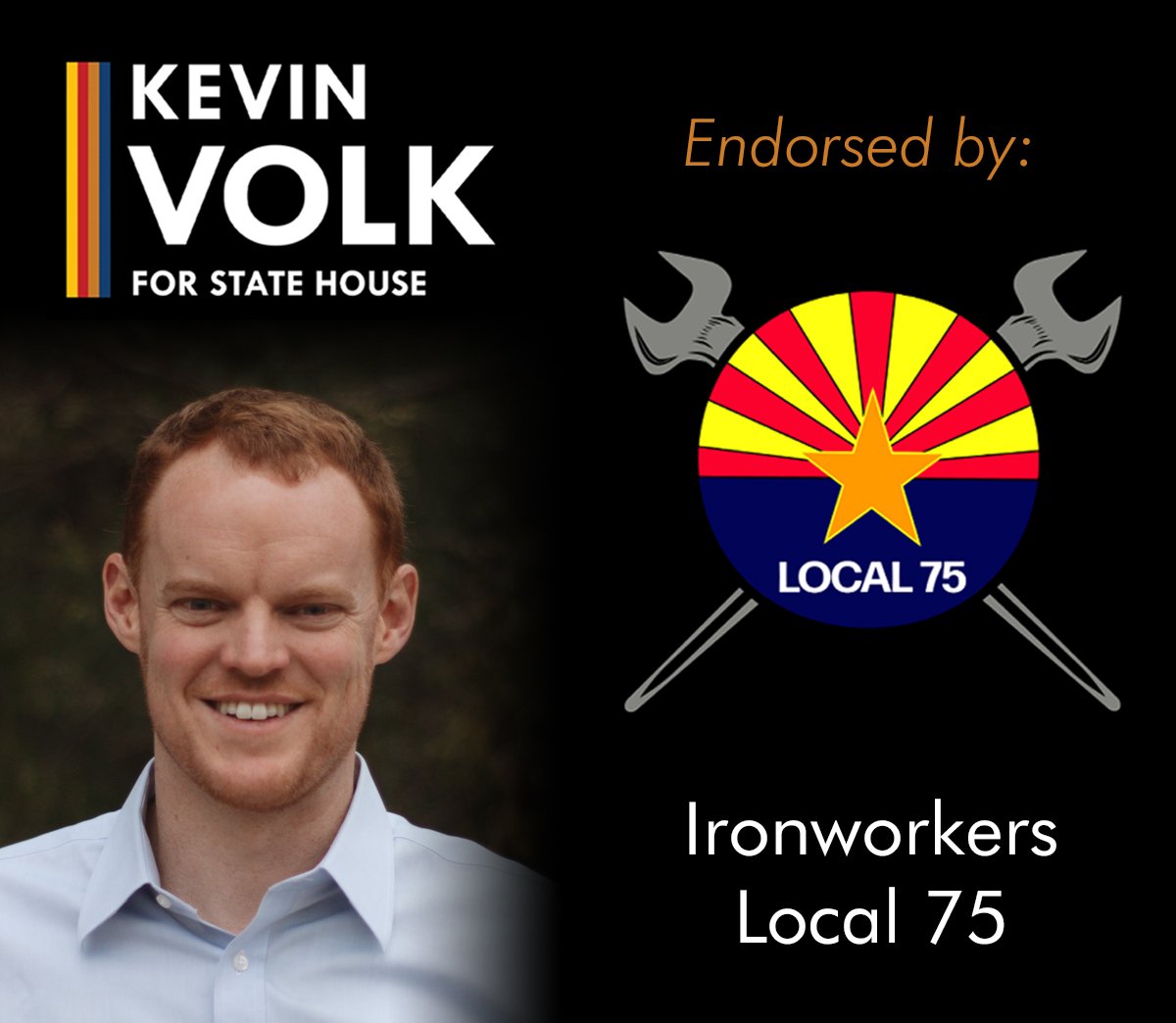 I'm proud to be endorsed by @Ironworkers75! I am committed to fighting for a better Arizona for working families, including Ironworkers, whom we depend on to help build our economy and keep our structures safe. #LD17