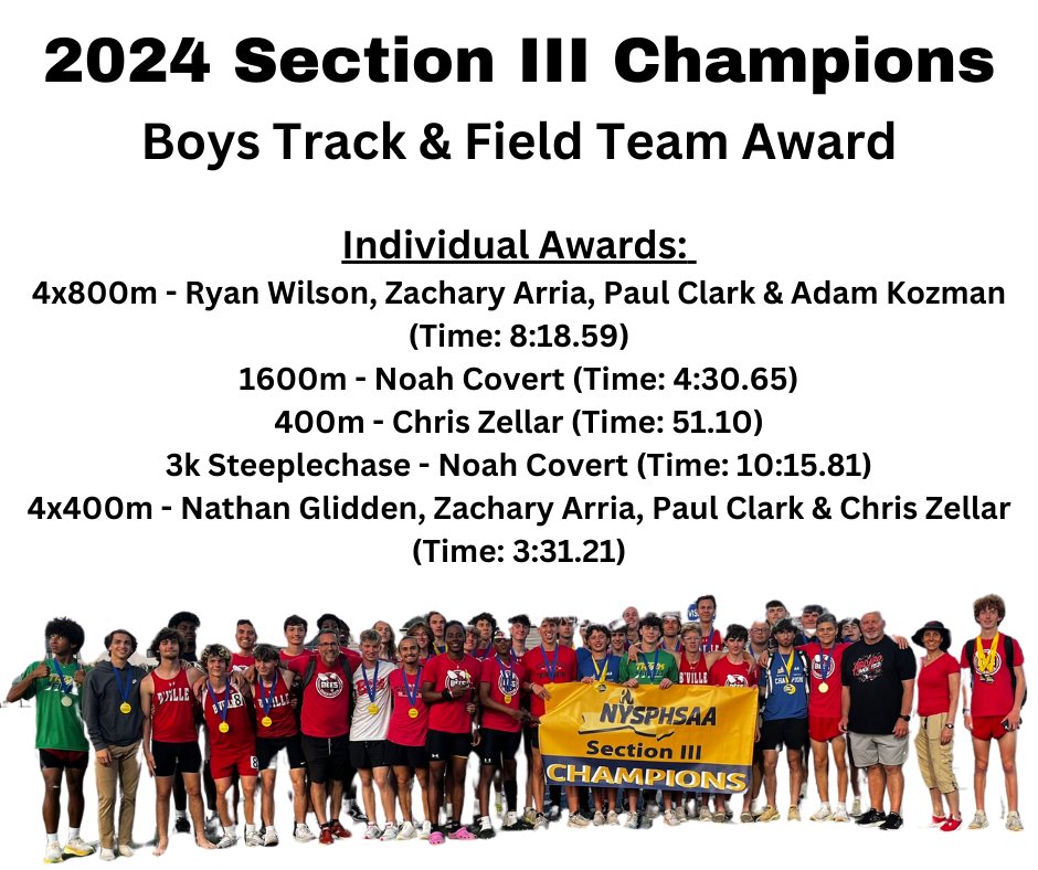 More celebrations for our outstanding Boys Track & Field Team! Congratulations! Go Bees!