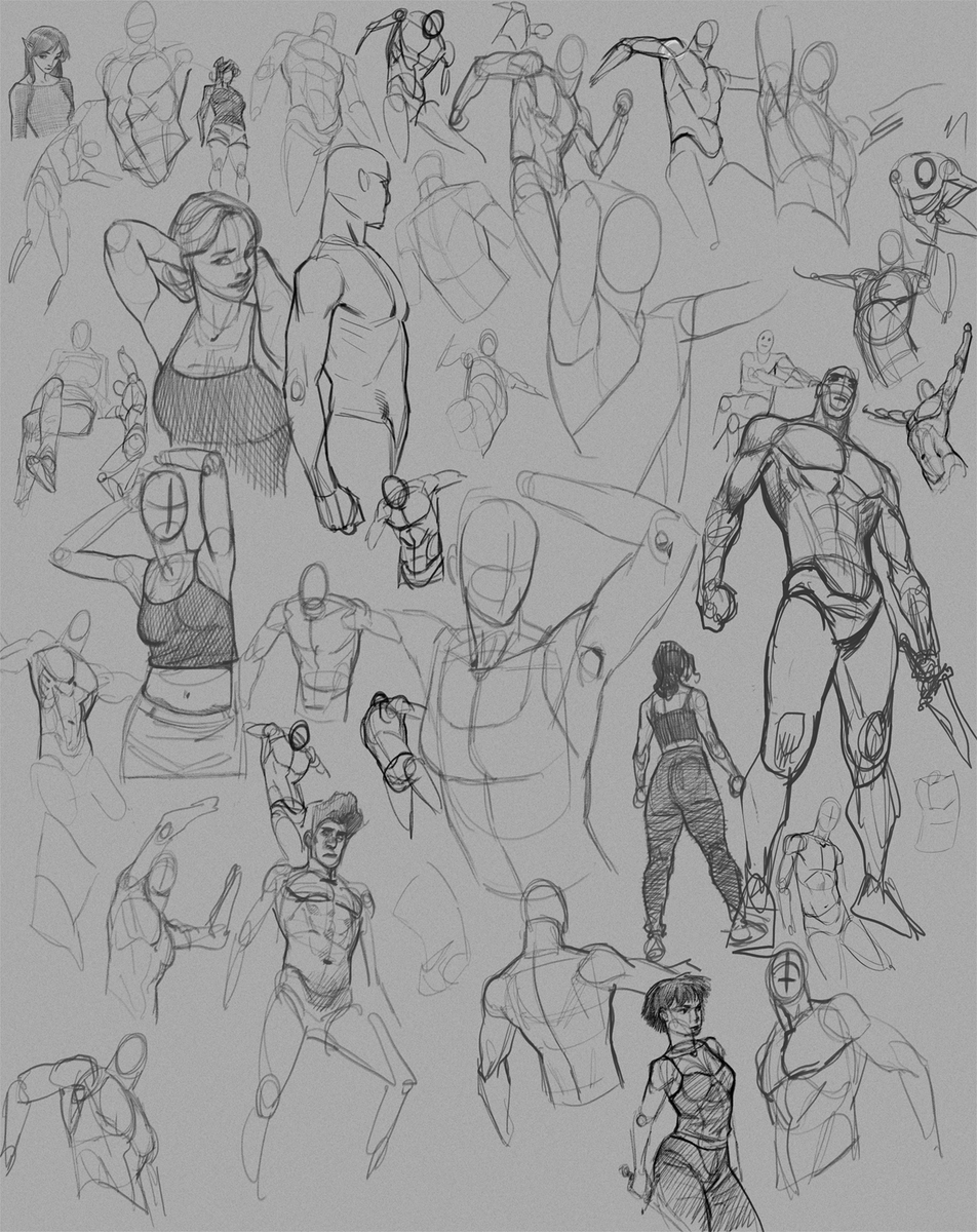 Recently decided to to be a bit braver about posting all my doodles, sketch pages, works in progress, and unfinished crap so here goes nothing: