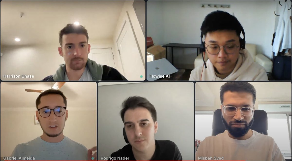 🎉 Thrilled to announce that I'm joining the @langflow_ai  team! 
It's been an exciting journey collaborating with the LangFlow team since the early days of LangFlow (screenshot below from a webinar together on no-code LangChain), and now I'm officially joining the team.