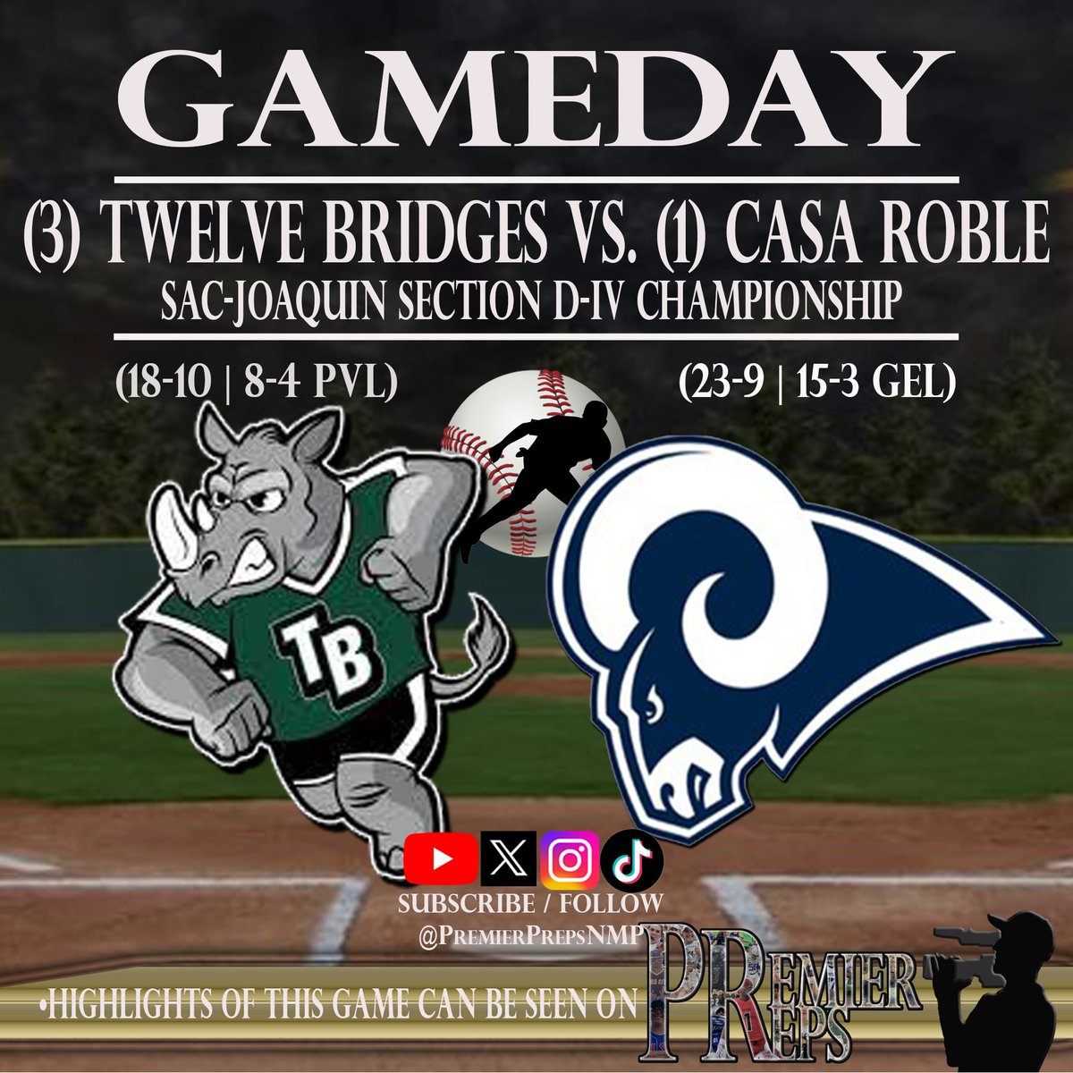 Nick Pecoraro (@premierprepsnmp) on Twitter photo BACK AT THE YARD for the <a href="/cifsjs/">CIF Sac-Joaquin Section</a> D4 championship between <a href="/Casabaseball/">GO RAMS!!!</a> and <a href="/TBHS_Baseball/">TBHS Rhinos Baseball</a> at Sac City!
Don't forget to subscribe on YouTube to stay caught up on highlights, shows and more!
➡️youtube.com/@PremierPreps⬅️
<a href="/SacBee_JoeD/">Joe Davidson</a> <a href="/CJacksonWCP/">Chris Jackson</a> <a href="/ABCJAMPro/">ABC JAM Productions</a> <a href="/J_Georgeson26/">Jordan Georgeson</a> <a href="/A2J15/">Aaron Jackson</a> BACK AT THE YARD for the <a href="/cifsjs/">CIF Sac-Joaquin Section</a> D4 championship between <a href="/Casabaseball/">GO RAMS!!!</a> and <a href="/TBHS_Baseball/">TBHS Rhinos Baseball</a> at Sac City!
Don't forget to subscribe on YouTube to stay caught up on highlights, shows and more!
➡️youtube.com/@PremierPreps⬅️
<a href="/SacBee_JoeD/">Joe Davidson</a> <a href="/CJacksonWCP/">Chris Jackson</a> <a href="/ABCJAMPro/">ABC JAM Productions</a> <a href="/J_Georgeson26/">Jordan Georgeson</a> <a href="/A2J15/">Aaron Jackson</a>