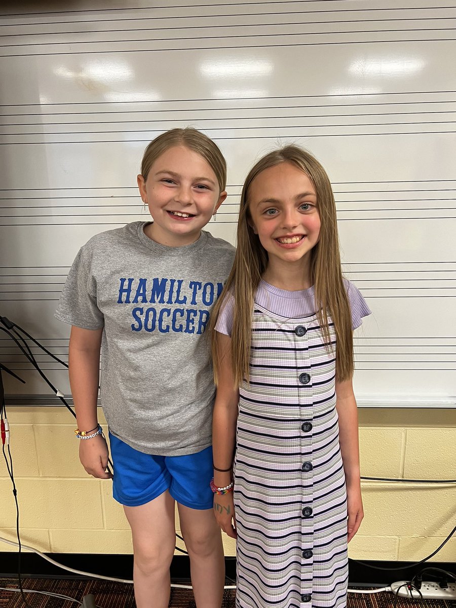 1 day left of the school year and these 2 Leopards were determined to get their recorder Black Belts! Chick-Fil-A lunches for all! #OneLinden #BigBlueOnTheMove