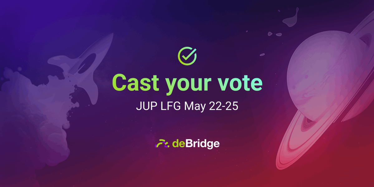 1/ LFG Voting is live 🗳️ 🪐

Wen? From now until May 25, 5 PM (UTC)
vote.jup.ag