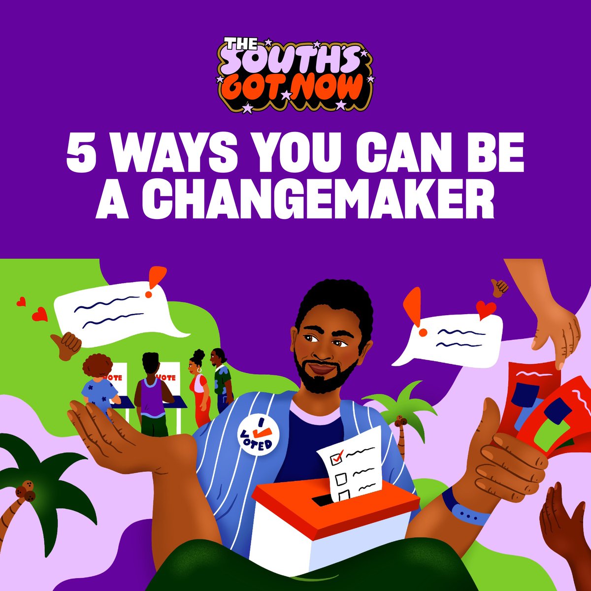 The 2024 presidential election is just months away. Why not help by volunteering as a changemaker in this vital election? Here are five ways you can contribute: bit.ly/3KcAjJ7 #TheSouthsGotNow