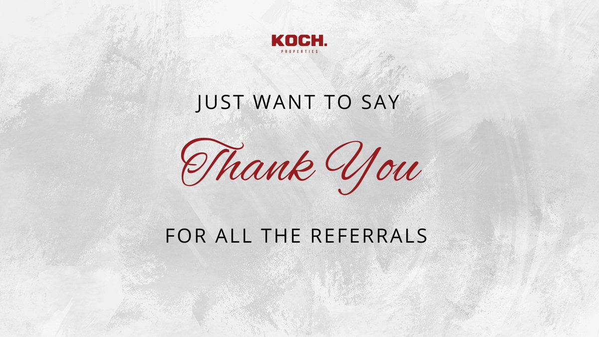 Feeling grateful for all the referrals coming my way!

It's an honor to guide your friends and family on their real estate journeys.

Know someone moving soon? Feel free to share my name with them!

#RealEstate 
#ReferralsWelcome
#kochproperties