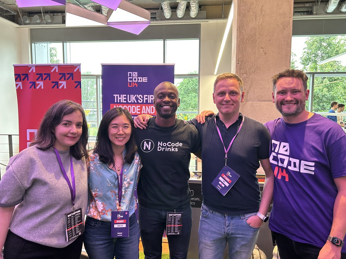 pierreSN's tweet image. One of the many great things of @NoCodeUk was that it enabled us to have multiple @nocodedrinks ambassadors in the same location for the very first time.

@byhazellim London 🇬🇧
@twesolowski Warsaw 🇵🇱
@sonia_toqqe Madrid 🇪🇸
@mattdotroberts Barcelona 🇪🇸

#NoCodeUK #NoCodeDrinks