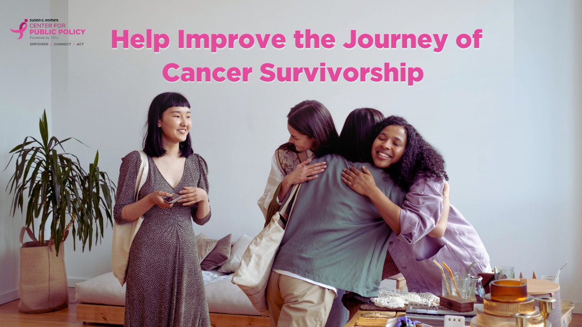 Help address many of the gaps that exist in survivorship care by joining us in taking action! p2a.co/v5iyhtn #KomenAdvocacy #HR4363 #S2213