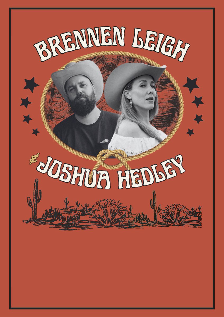 Get ready for a Vintage Country and Western Swing dream bill, as @brennenleigh &amp; @joshuahedley join us with the North East’s king of western swing @robheronteapad.

Brennen Leigh &amp; Joshua Hedley
+ Rob Heron &amp; The Tea Pad Orchestra
- Thur 6 Jun -

👉 tinyurl.com/yhbzmcy9