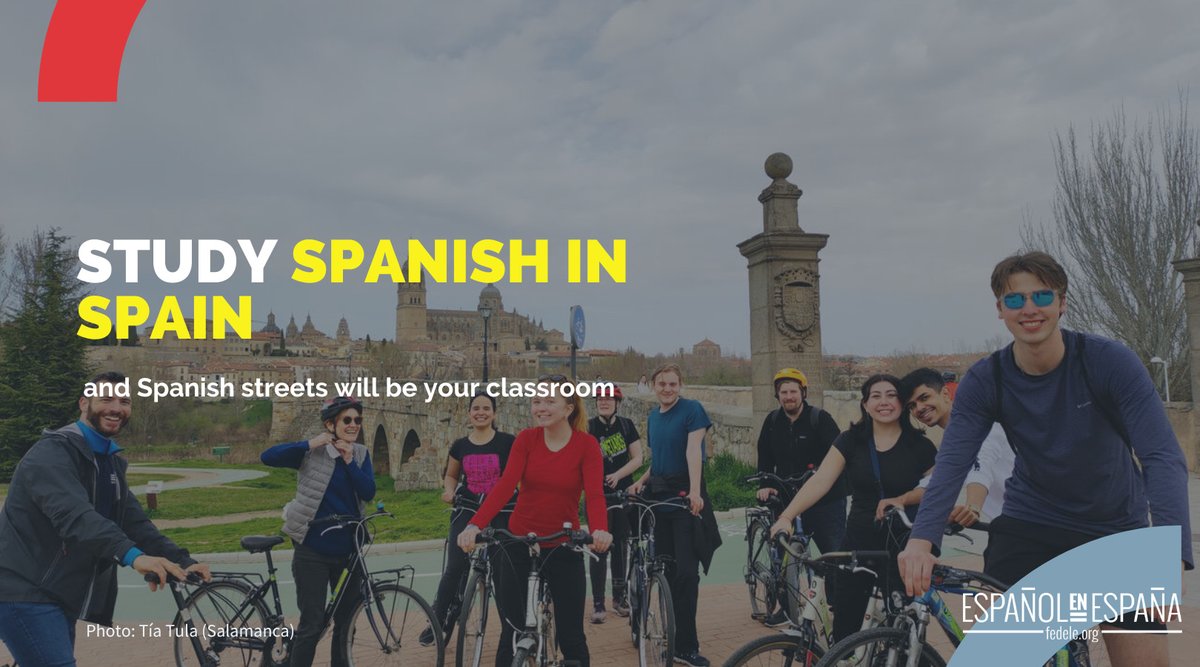 Want to immerse yourself in #Spanishculture 😃 while perfecting your language skills? Come to #Spain and study with the prestigious @federacionele school! 📝 Learn the language and live an unforgettable experience: 👉 tinyurl.com/5fr68ht3 #VisitSpain #SpanishInSpain