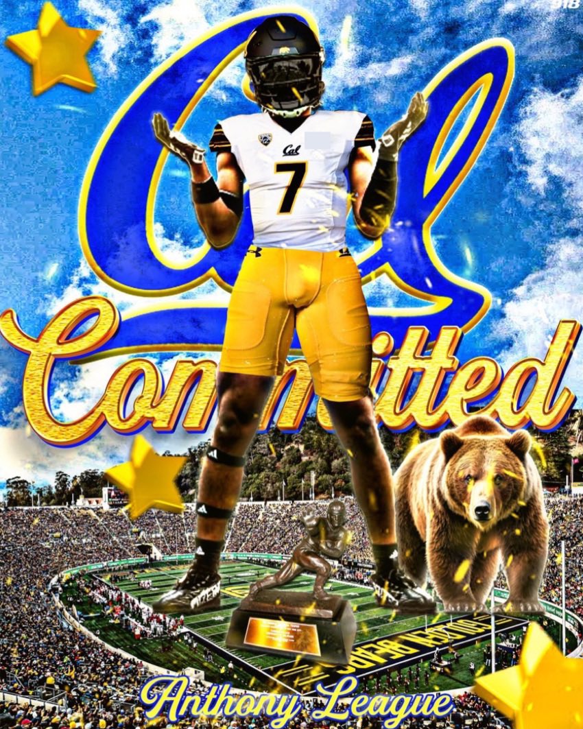 I am thrilled to announce my commitment to University of Cal Football! This has been a dream come true, and I couldn’t be more excited to join the Golden Bears. Thank you to Coach AT and everyone who supported me throughout this journey. I’m home! We did it! 💙💛 #GoBears