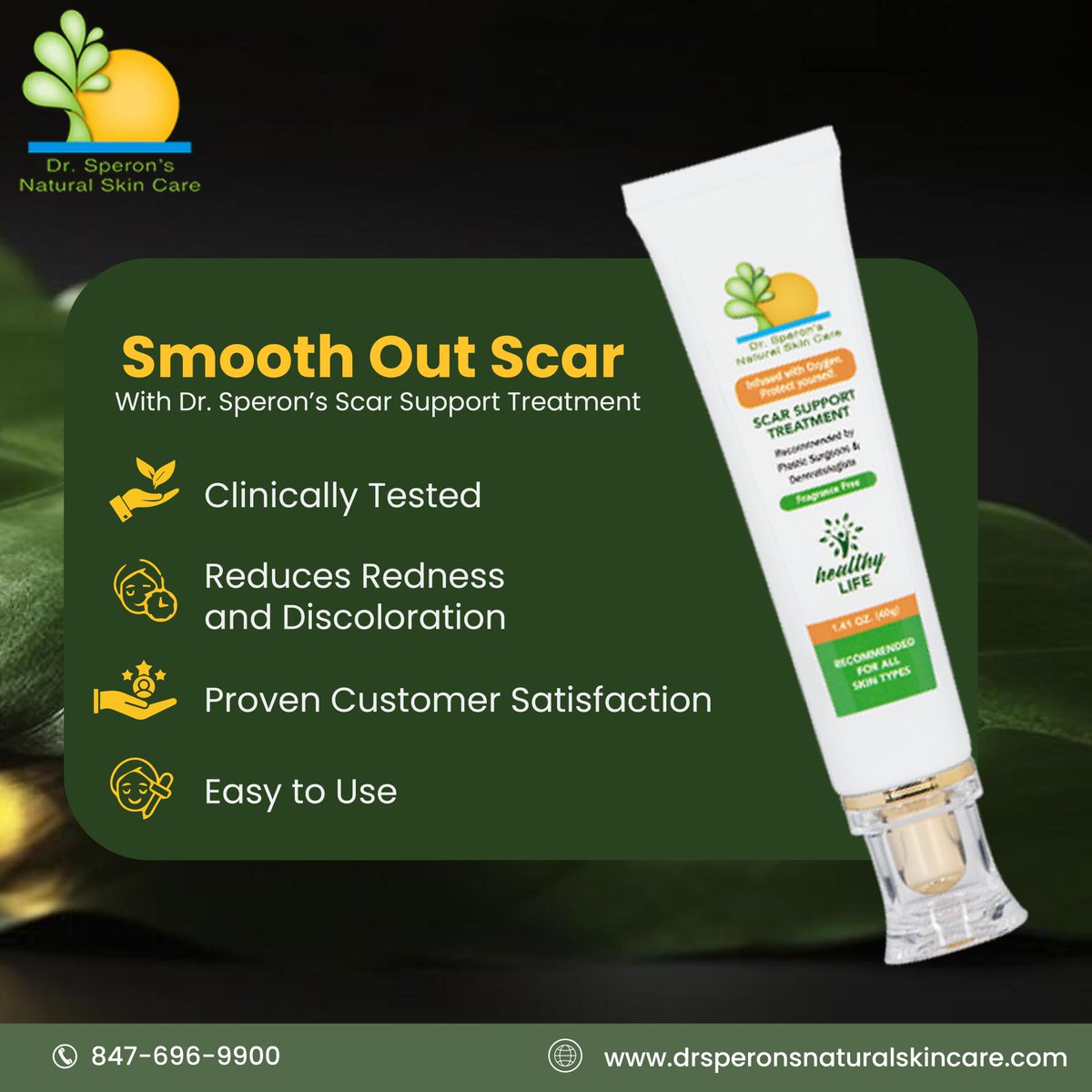 Smooth Out Your Scars 🙋‍♀️
with
Dr. Speron's Scar Support Treatment Cream 💯
Shop Now 🛒 and Get Scar-less Appearance 💯
bit.ly/3J4cVNw

#ScarCare #AdvancedSkincare #MedicalResearch #ScarTreatment #BeautyInnovation #ScarSupport #SkinHealing #AcneScar #BurnScar #InjuryScar