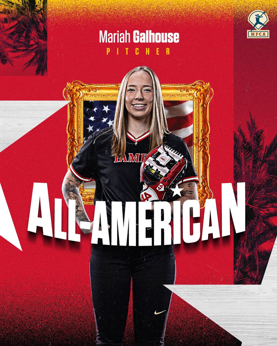 Add that to her résumé 👊 Mariah Galhouse is the third player in Tampa softball history to receive First Team All-American accolades! #TampaSB x #StandAsOne🛡️