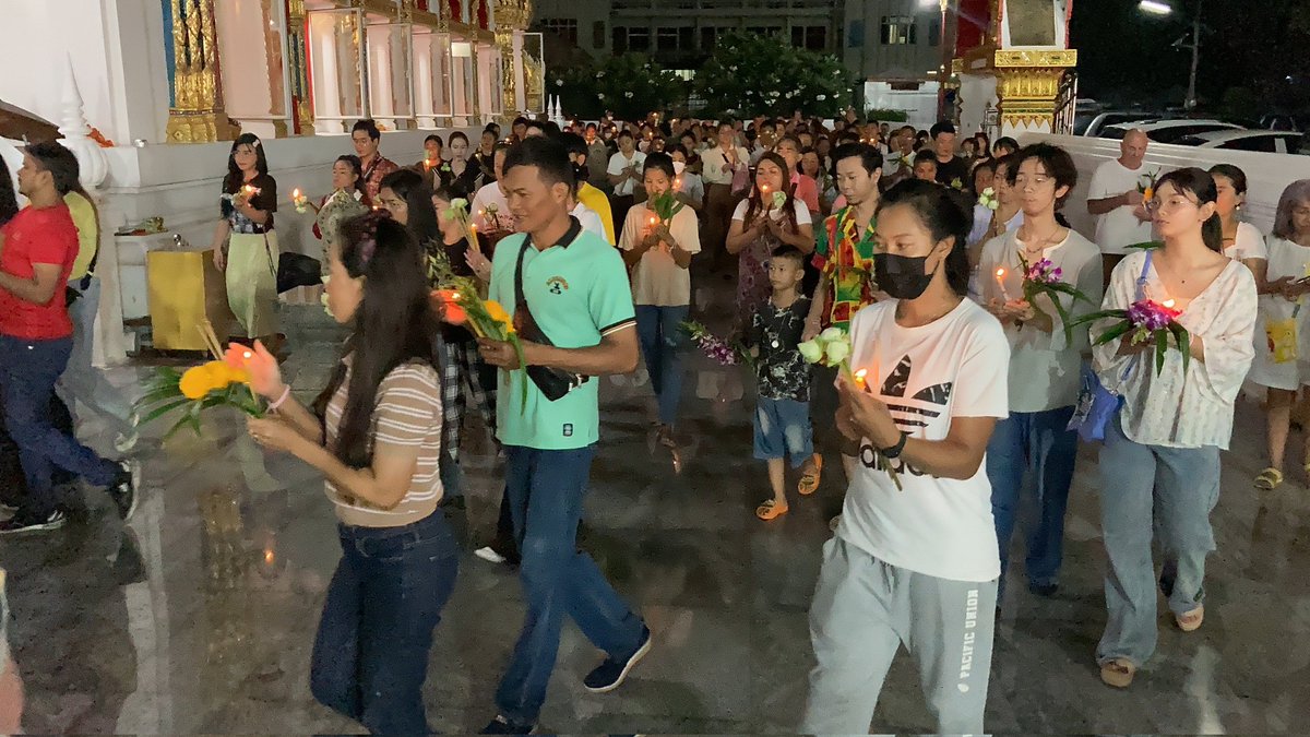 Vesak Day tonight in #Pattaya.