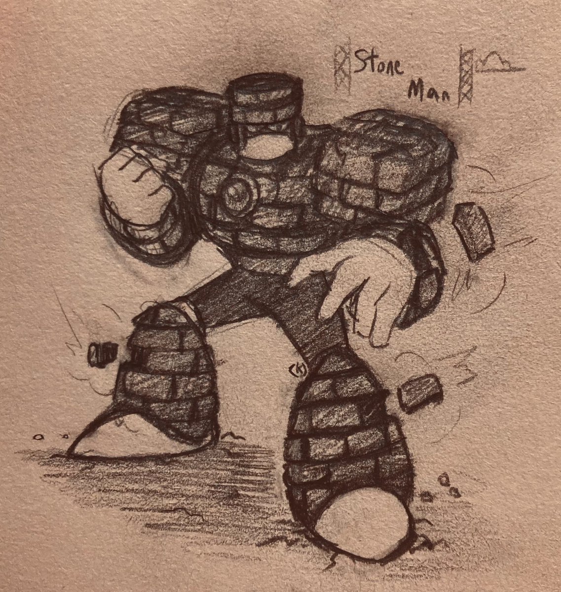 Stone Man from memory
#MegaMan #ロックマン