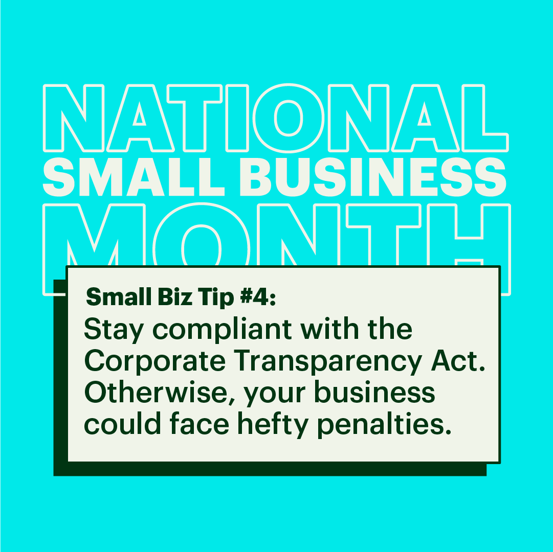 Make sure you understand the requirements of Beneficial Ownership Information.  Learn more about the Corporate Transparency Act. 📋 blockadvisors.us/CTABO