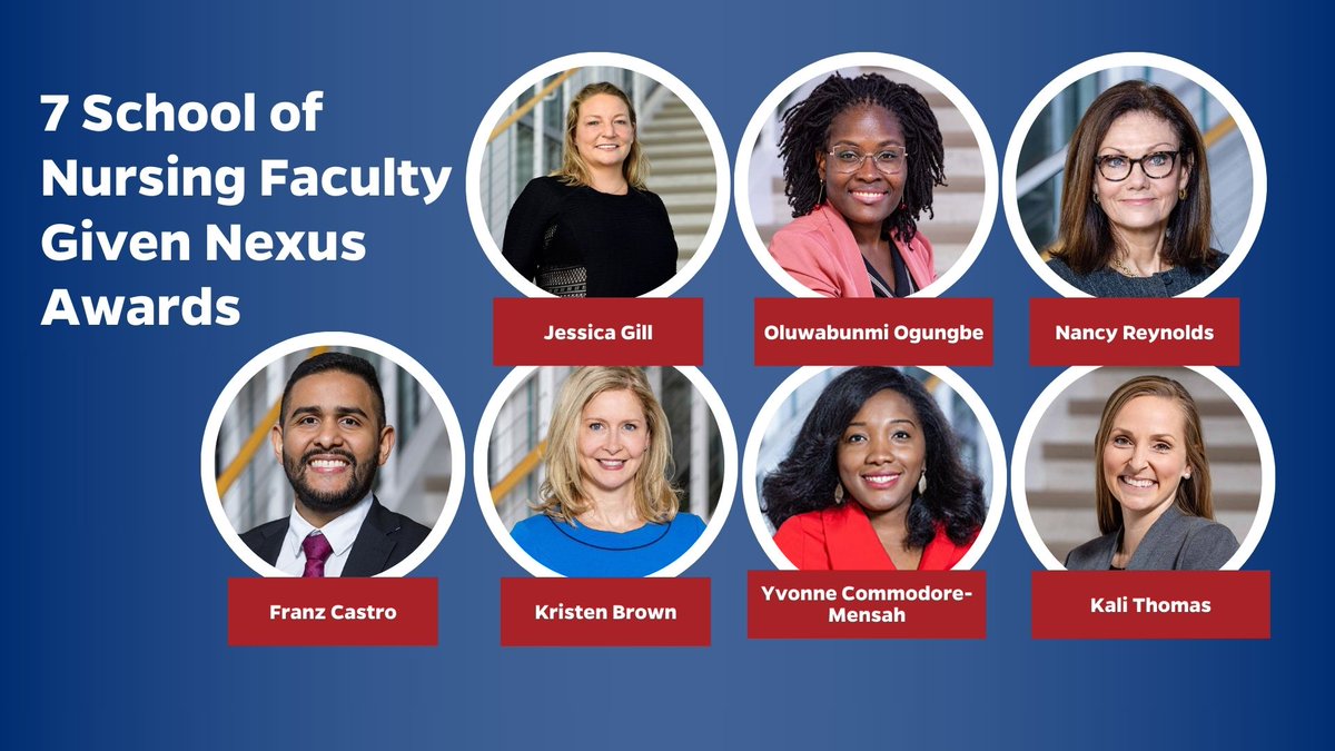 7 #JHSON faculty members received Nexus Awards to fund convenings, research, and teaching. Congrats to Drs. Franz Castro, Jessica Gill, Kali Thomas, @nancyrreynolds, @bunmiogungbe09, @ycommodore, and @kristenb01! Read more about the awards: bit.ly/3yvEk90